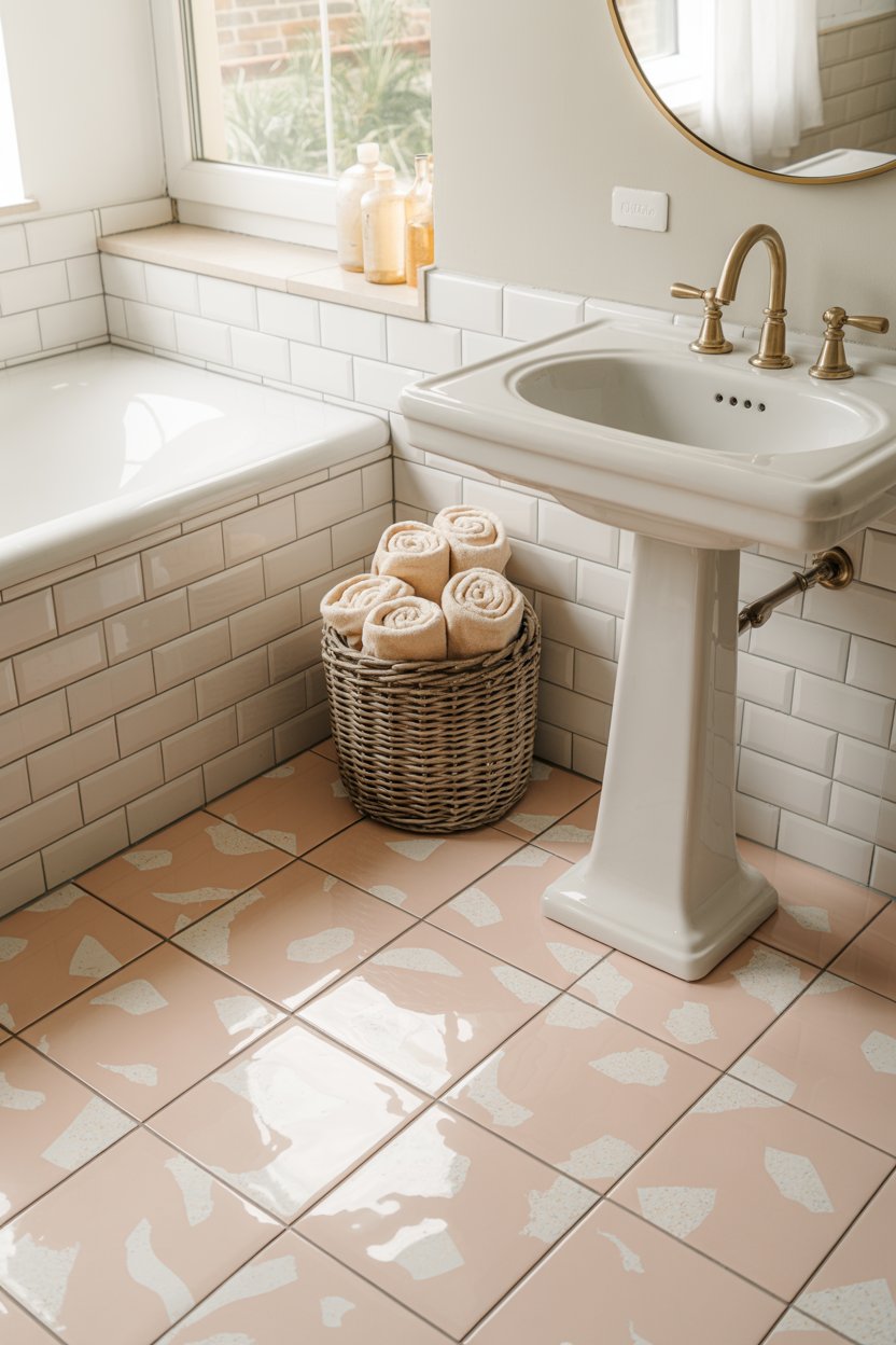 6. Terrazzo Tile for a Playful, Speckled Modern Aesthetic