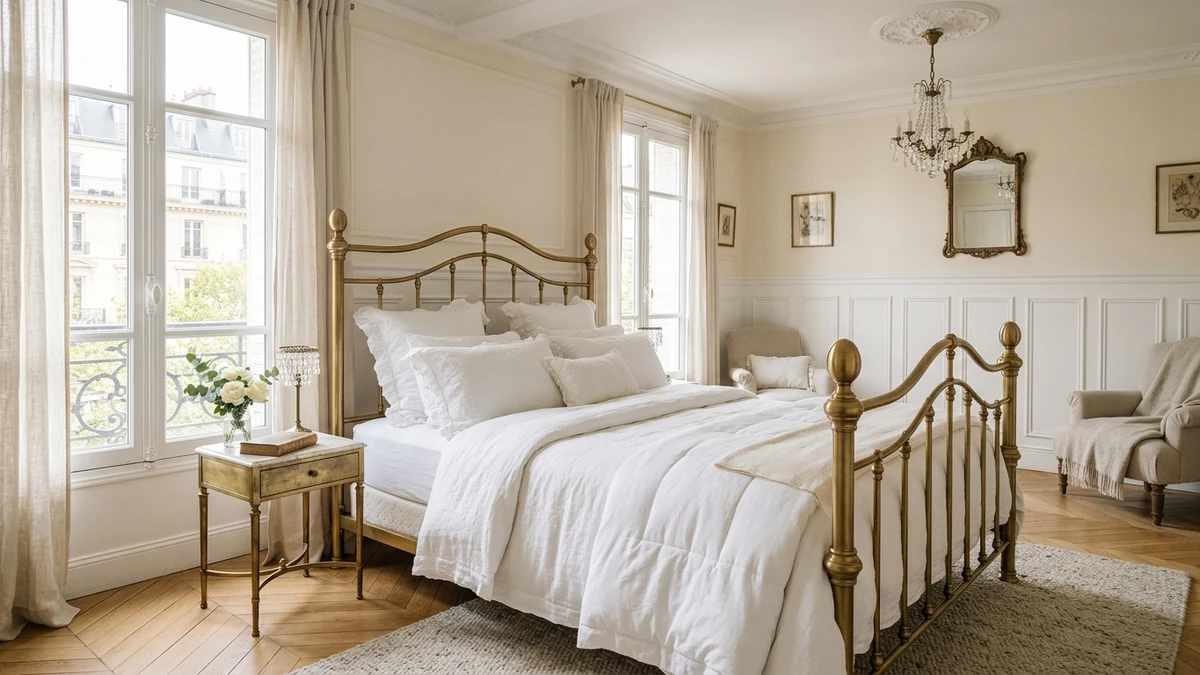 A brass or gold metal frame for a glamorous vintage touch