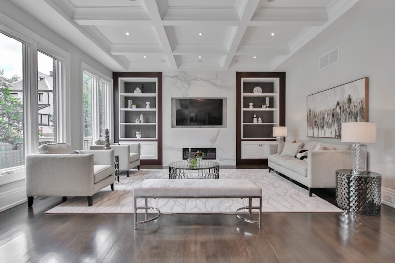 Wallpaper Ceiling with Matching Accent Wall