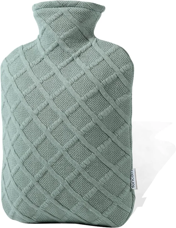 FORICOM 2-Pack Hot Water Bottles with Covers
