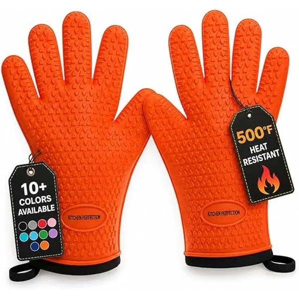 Grill Armor Extreme Heat Resistant Oven Gloves for BBQ and High Heat Cooking