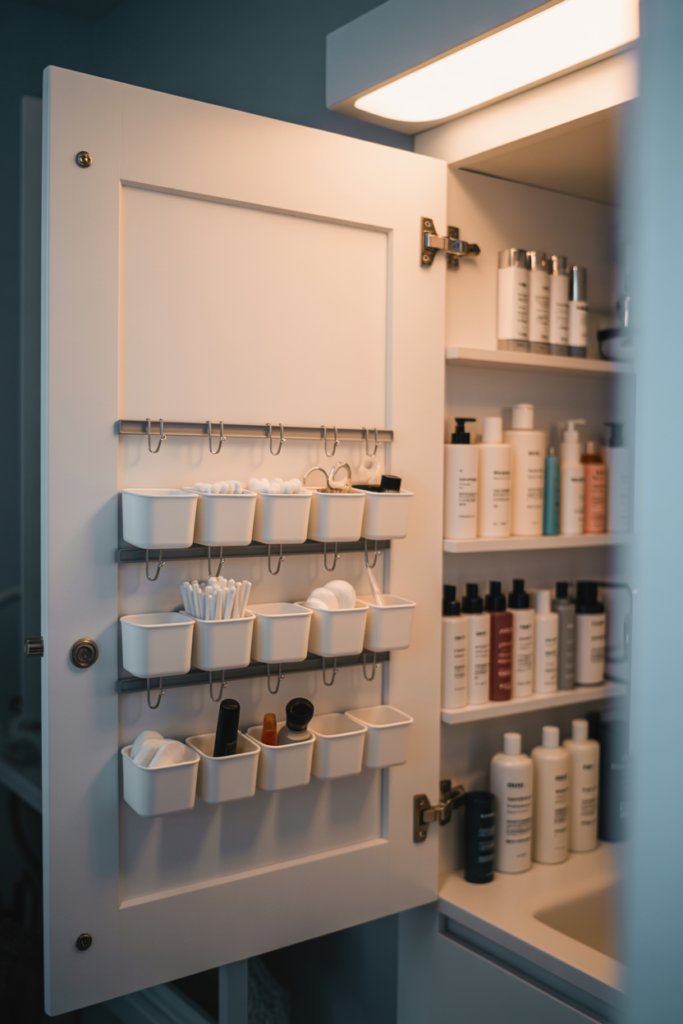 11. Modular Storage Boxes Fitted into an Open Shelving Unit