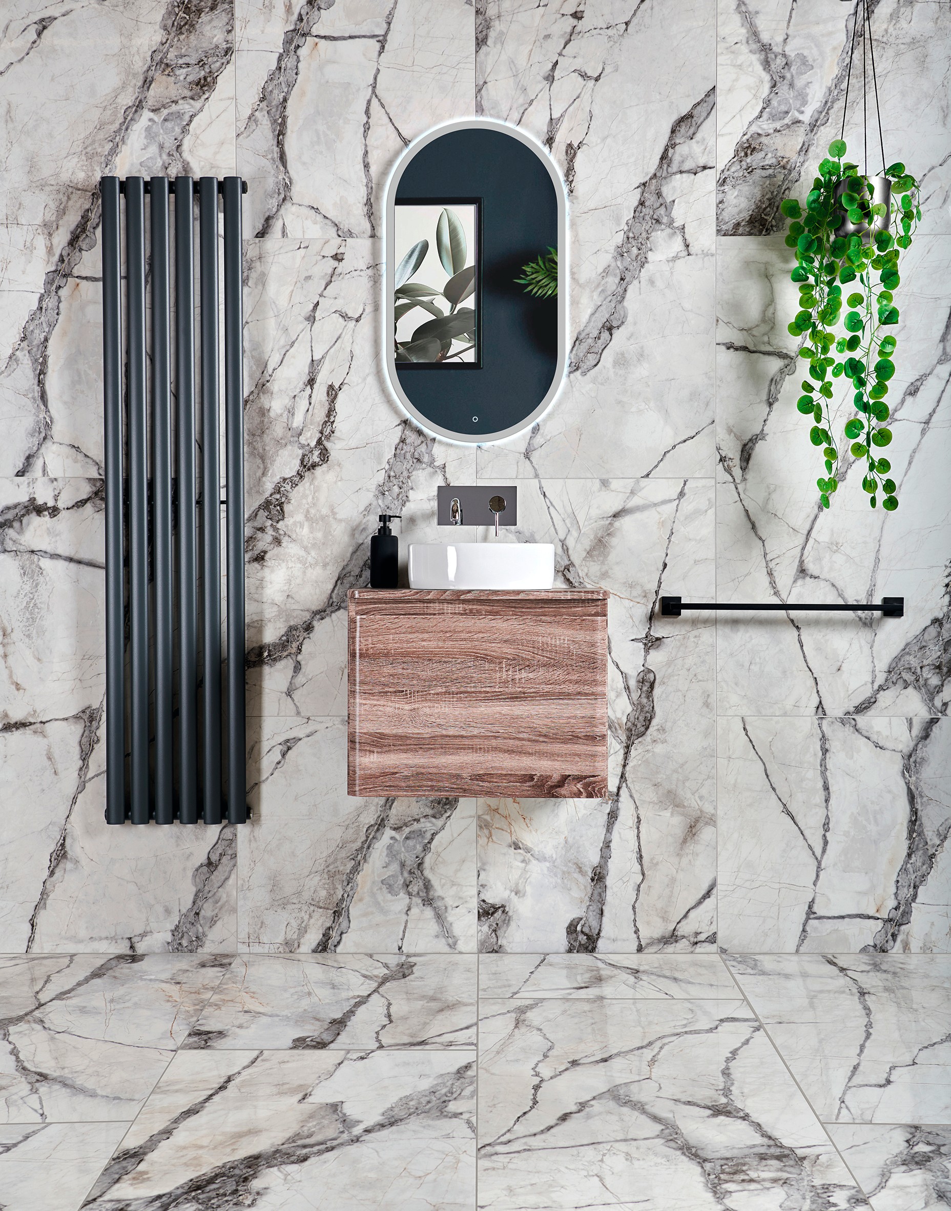 Marble Baseboard Trim Detail