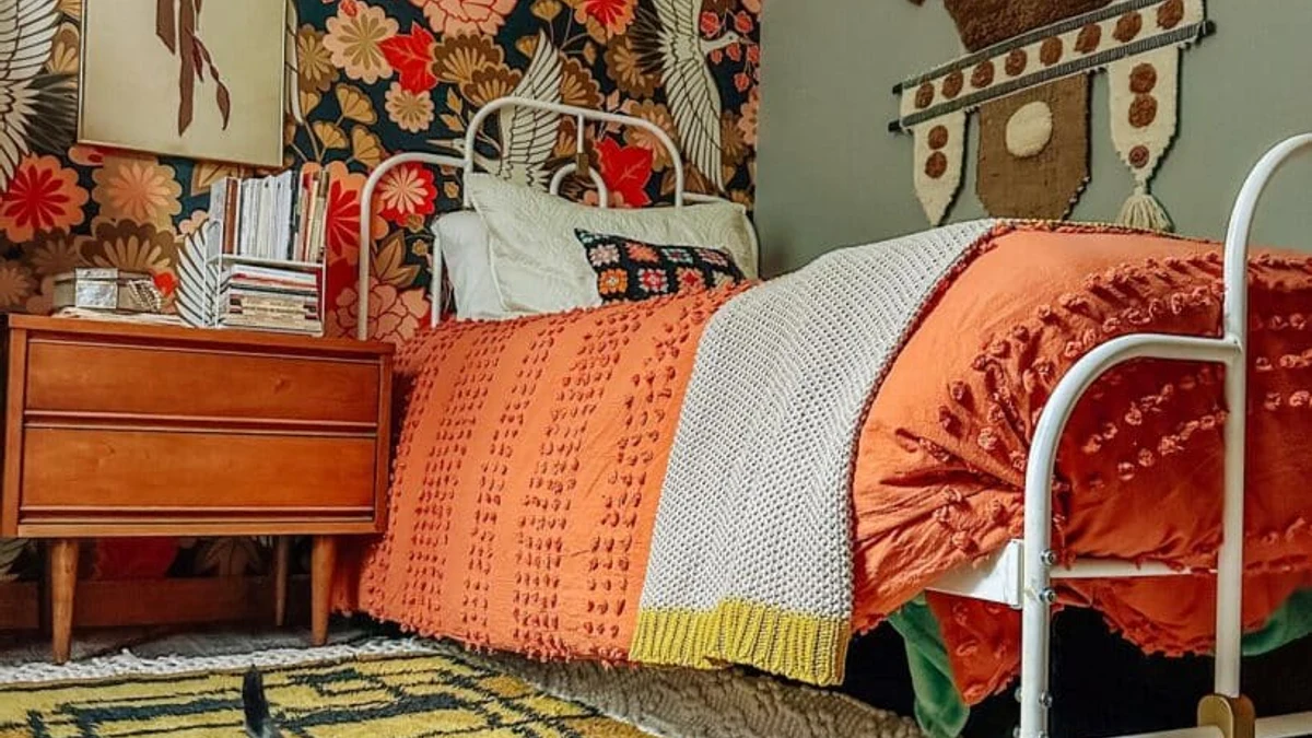 Layered rugs for depth and texture underfoot