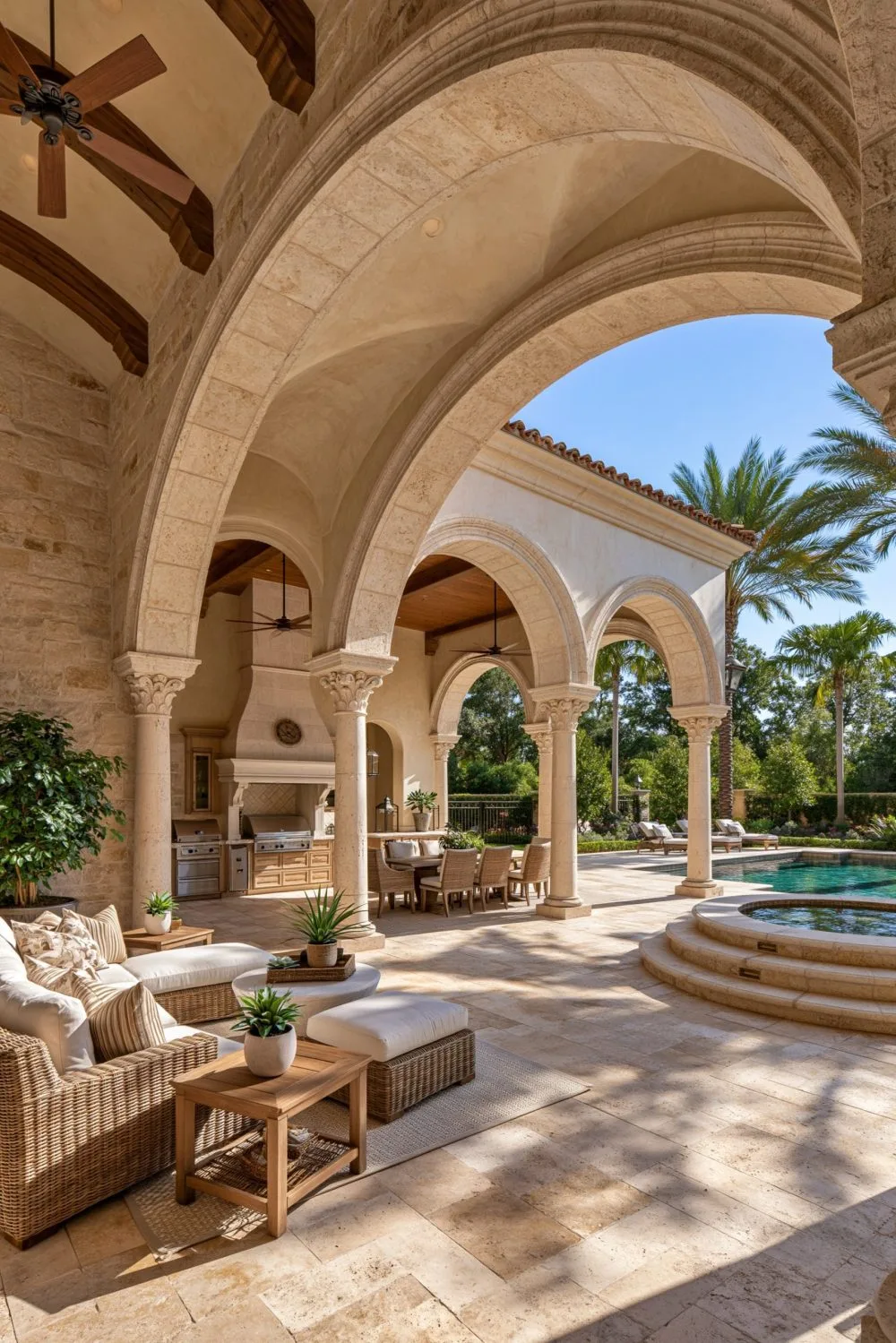 9. A Wine Cellar or Tasting Room Styled with Rustic Stone and Iron Details