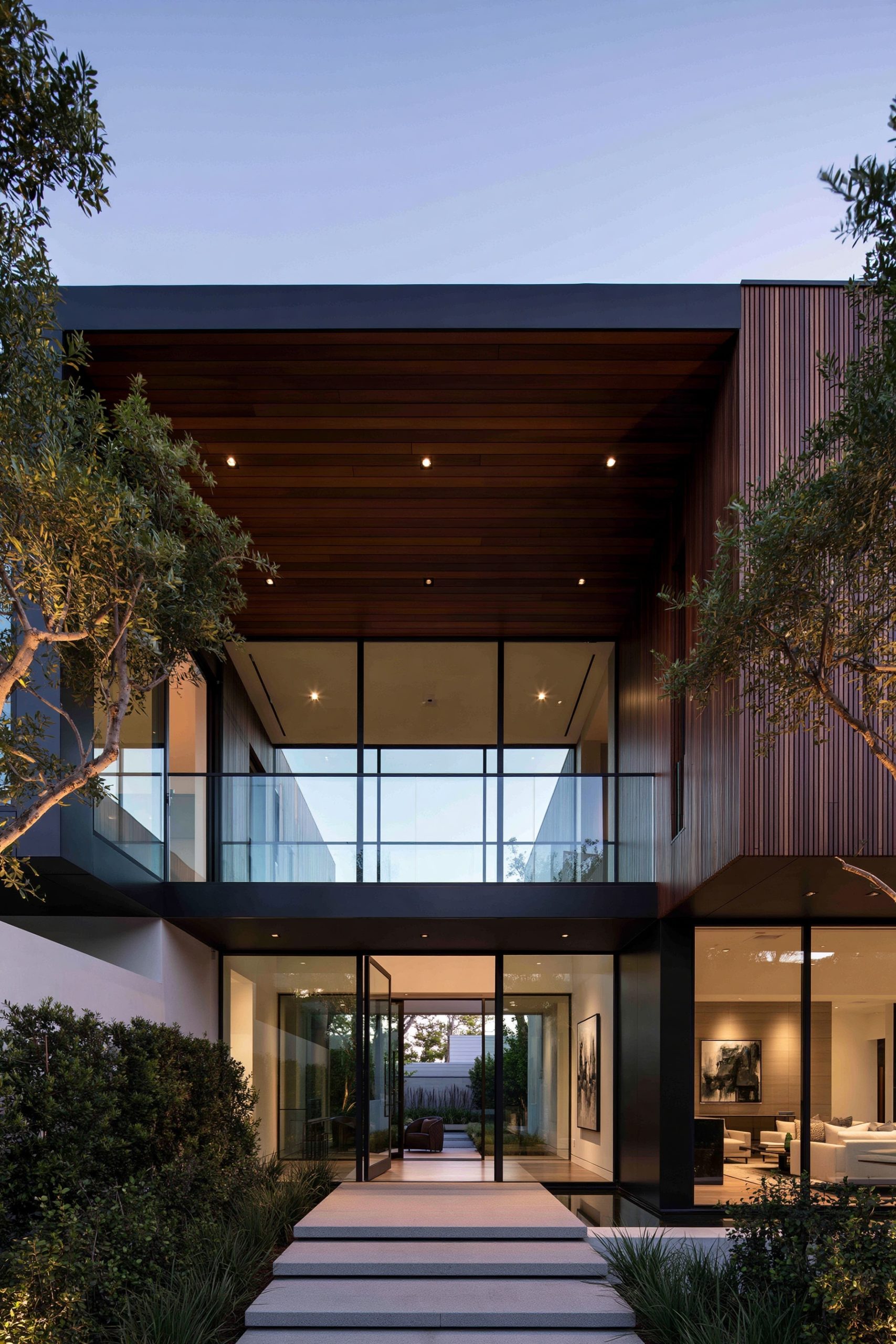 7. A Balcony Connecting Two Upper-Floor Rooms for a Shared Outdoor Space