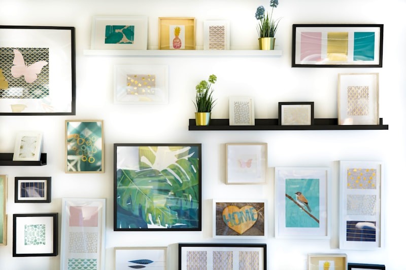 Mural Framed Within Molding