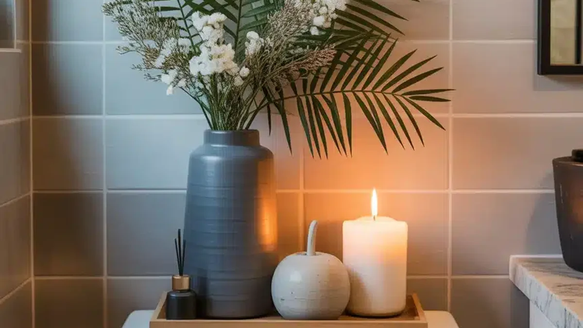 A small candle for ambiance