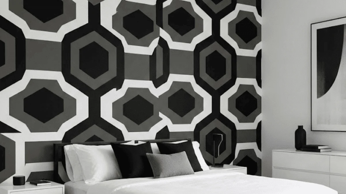 A soft, geometric pattern for a modern accent