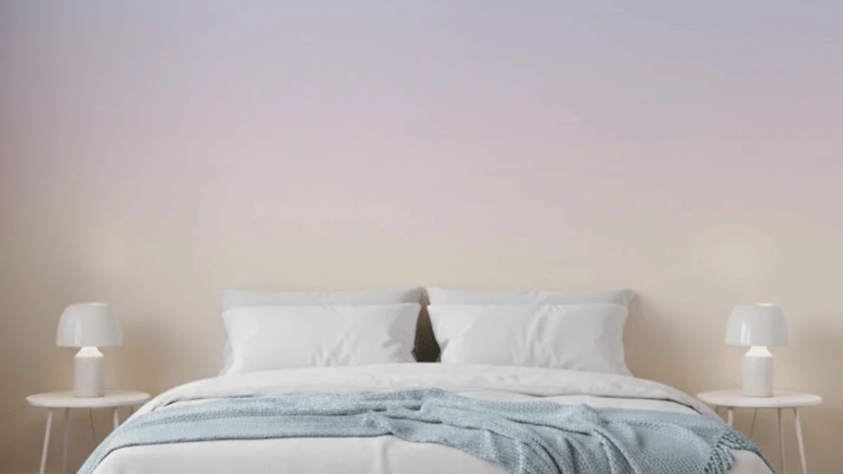 A celestial-print wallpaper for a dreamy, whimsical feel