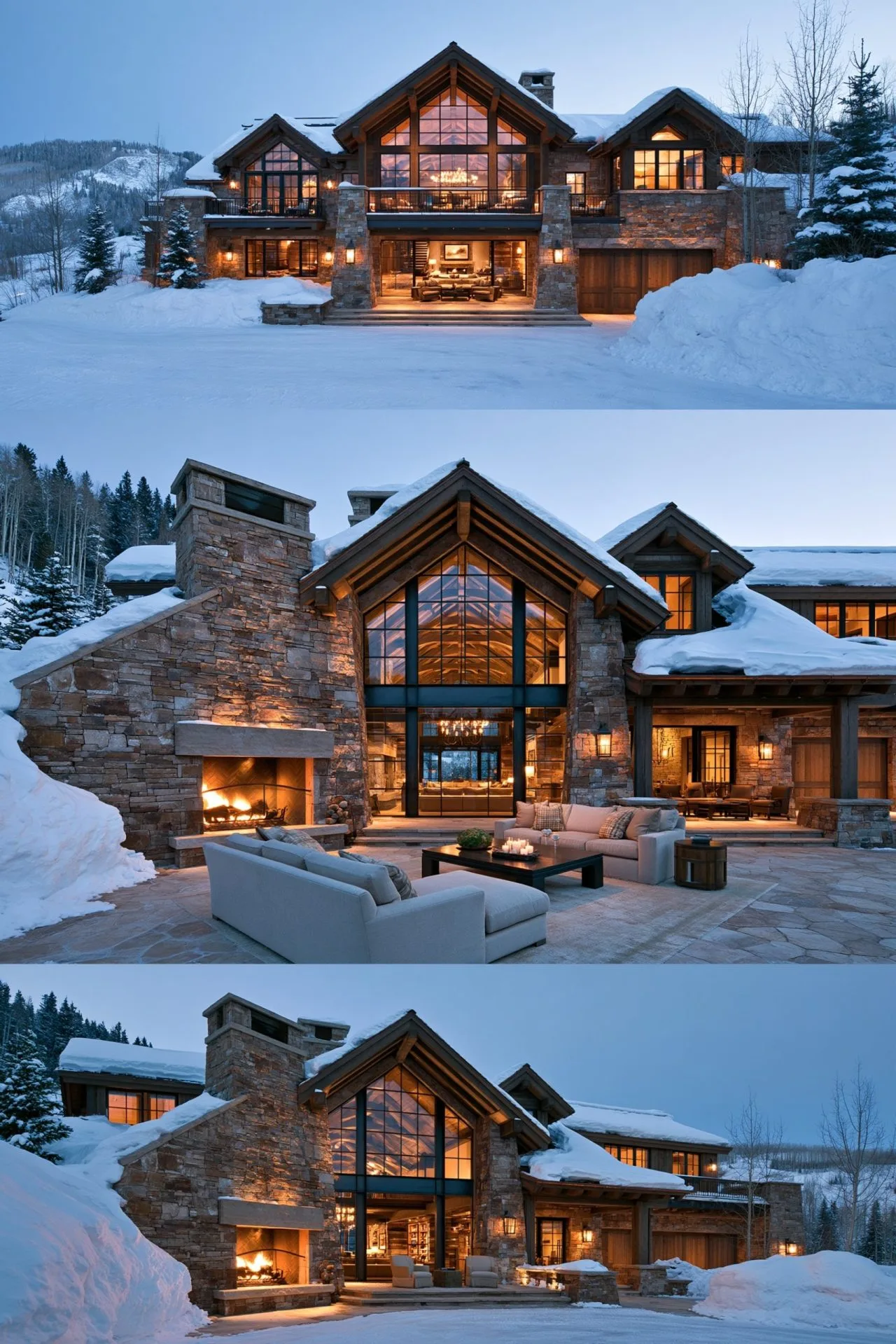 15 Luxury Winter Mansion Designs for Cozy Living Hero