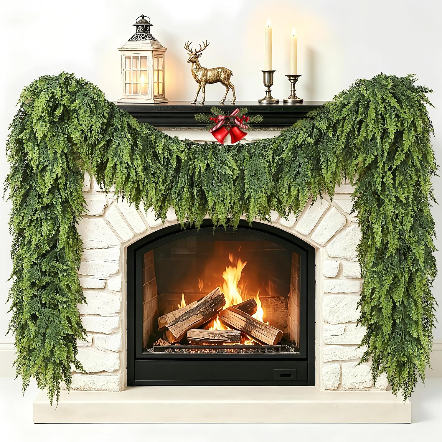 Realistic Faux Cedar Christmas Garland