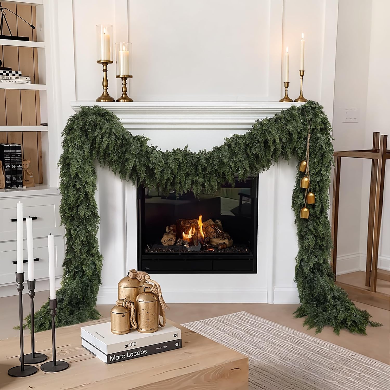 Lush Cedar and Pine Mixed Greenery Garland