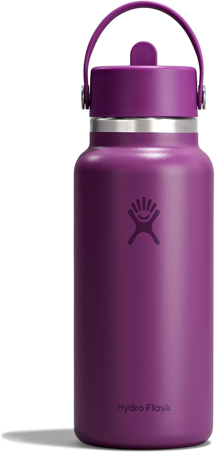 Hydro Flask 32 oz Wide Mouth Water Bottle (with Straw Cap)