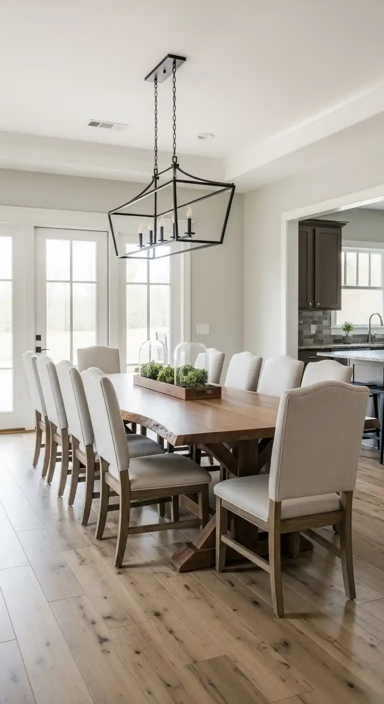 Make a Statement with an Oversized Dining Table in a Large Dining Room