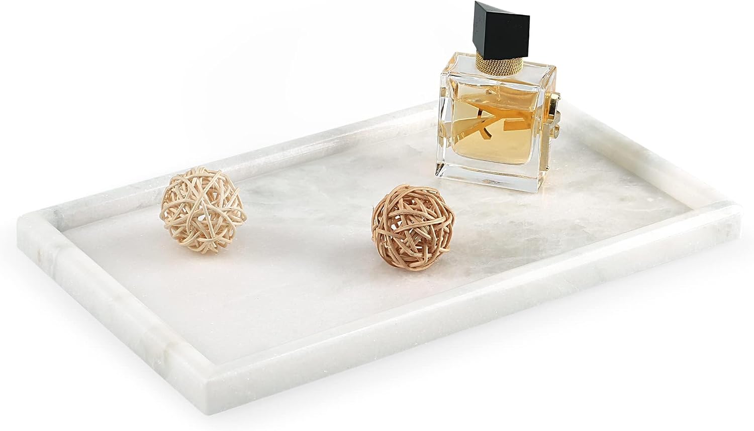 A Marble-Look Coffee Table Tray