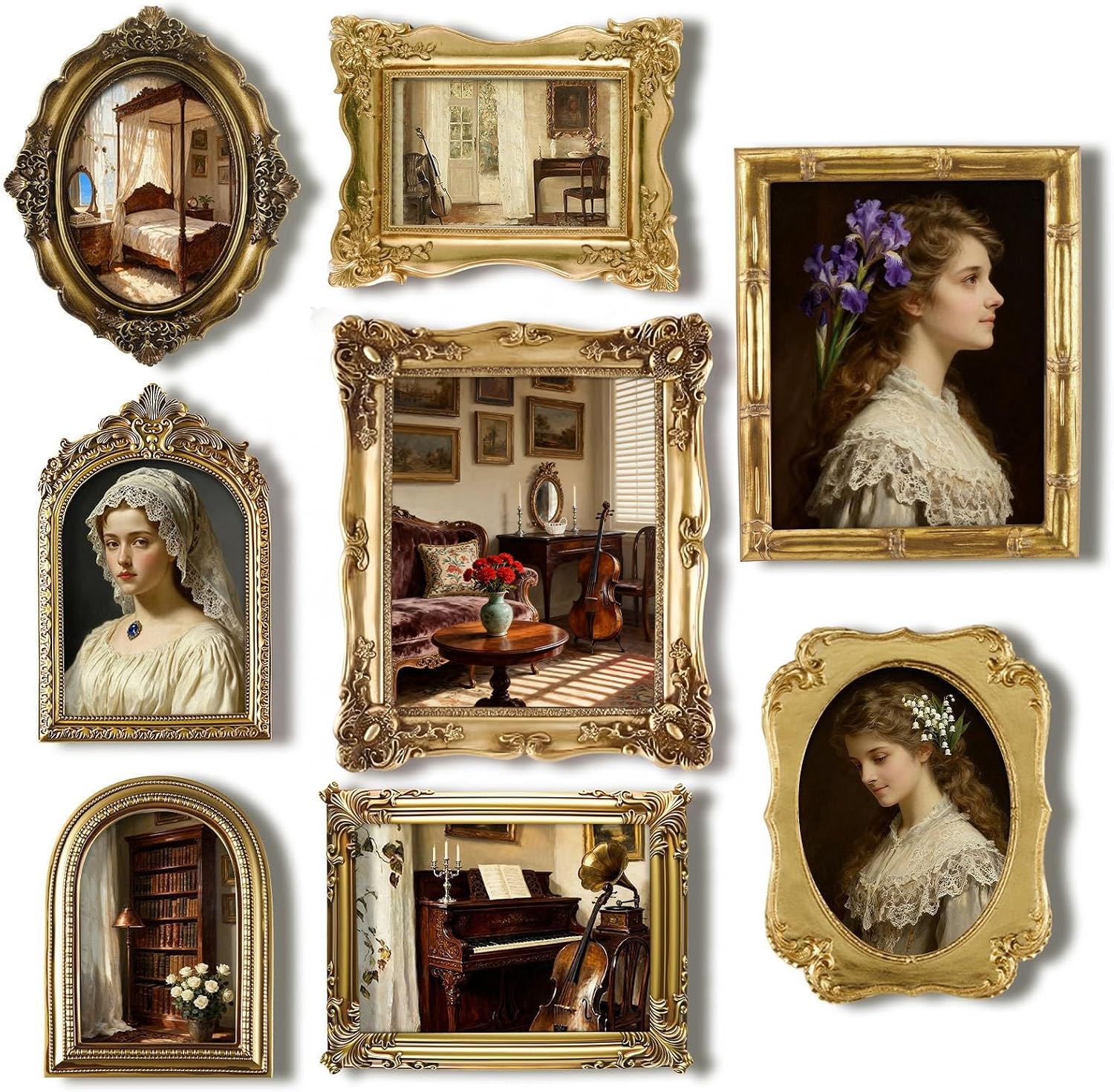 Vintage-Inspired Ornate Picture Frames